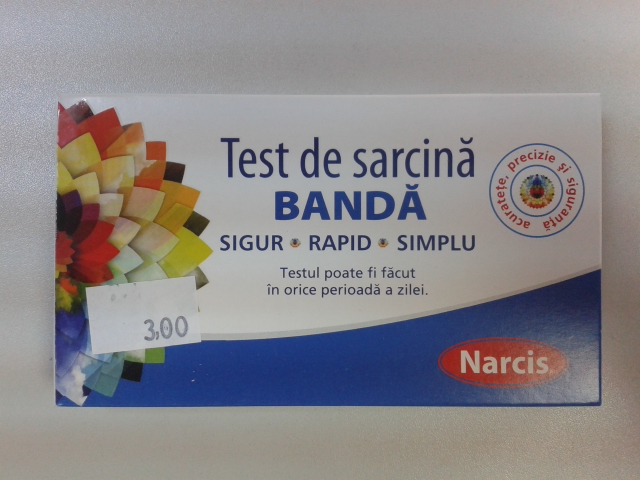 Test de sarcina Narcis tip banda